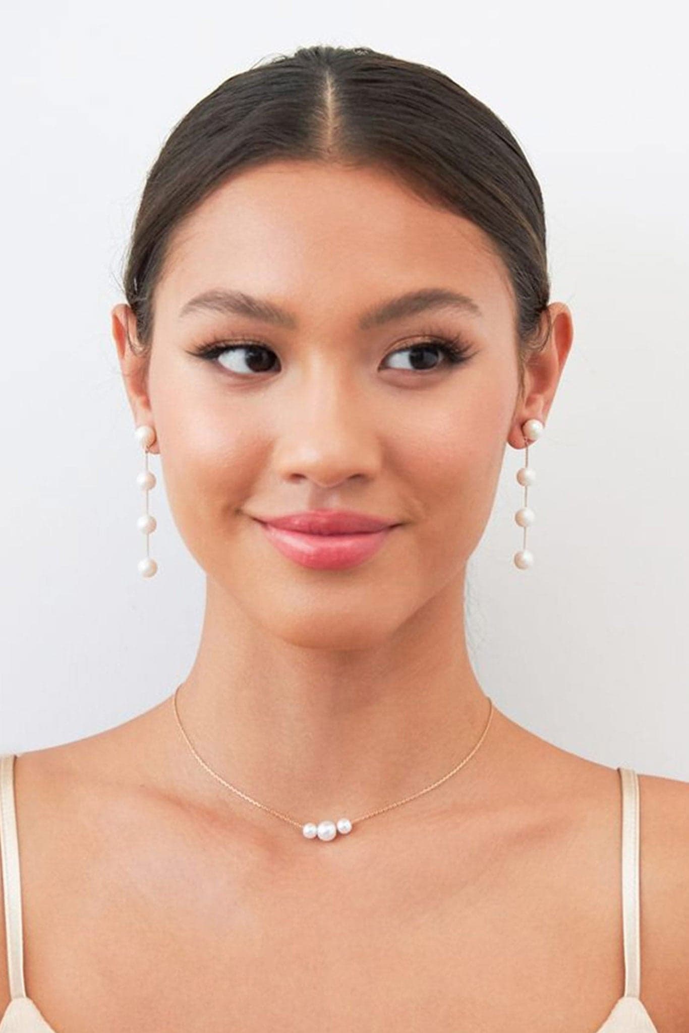 Birdy Grey Cooper Pearl Drop Earrings