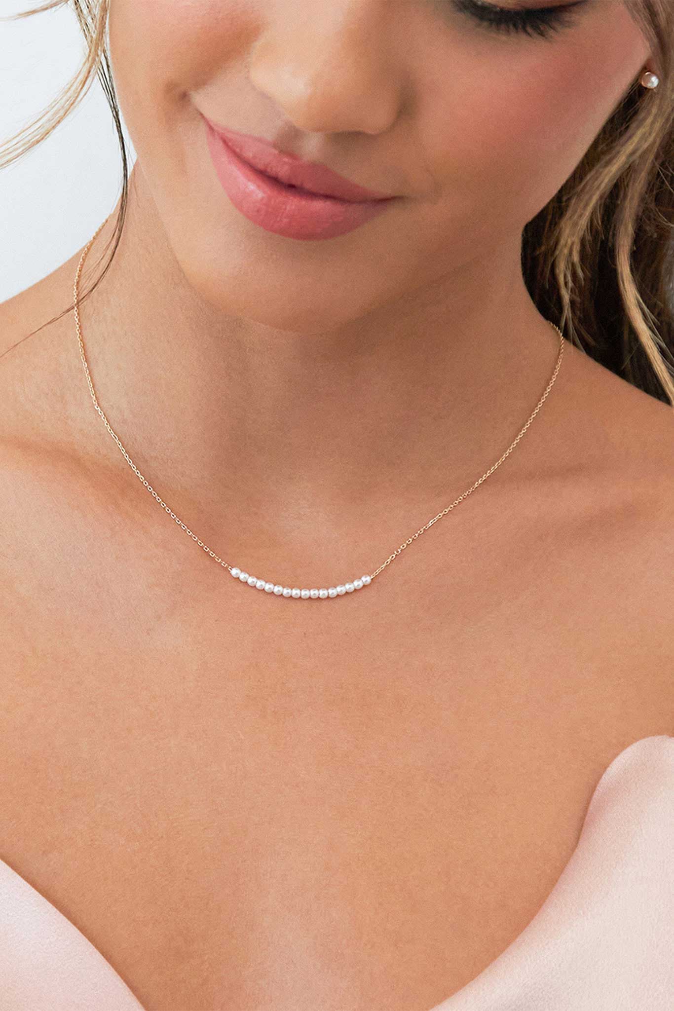 Birdy Grey Manchester Micro Pearl Necklace